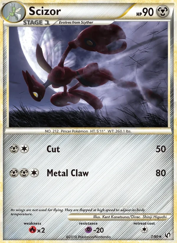Scizor 7/90 Undaunted Pokémon card