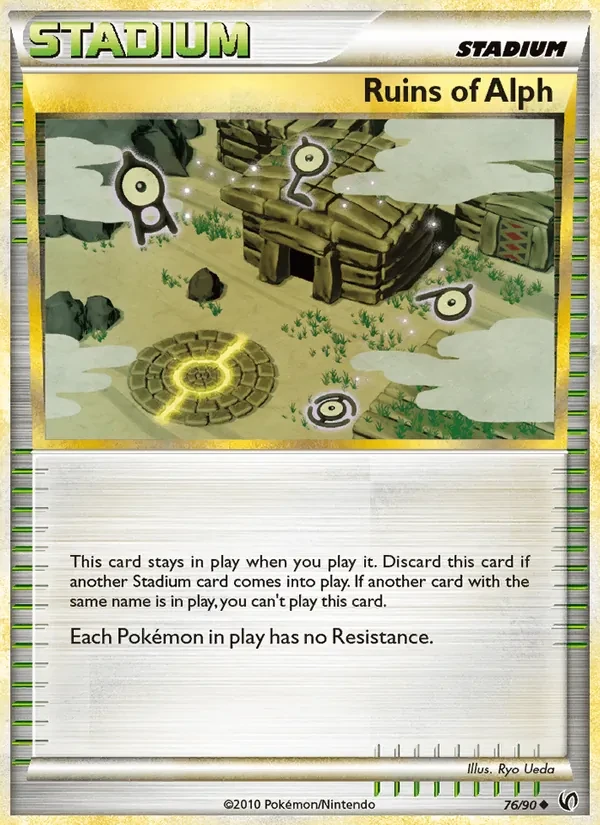 Carta Pokémon Ruins of Alph 76/90 Undaunted