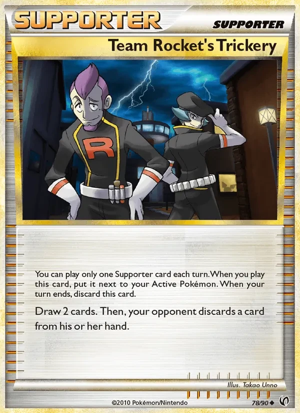 Team Rocket's Trickery 78/90 Undaunted Pokémon card