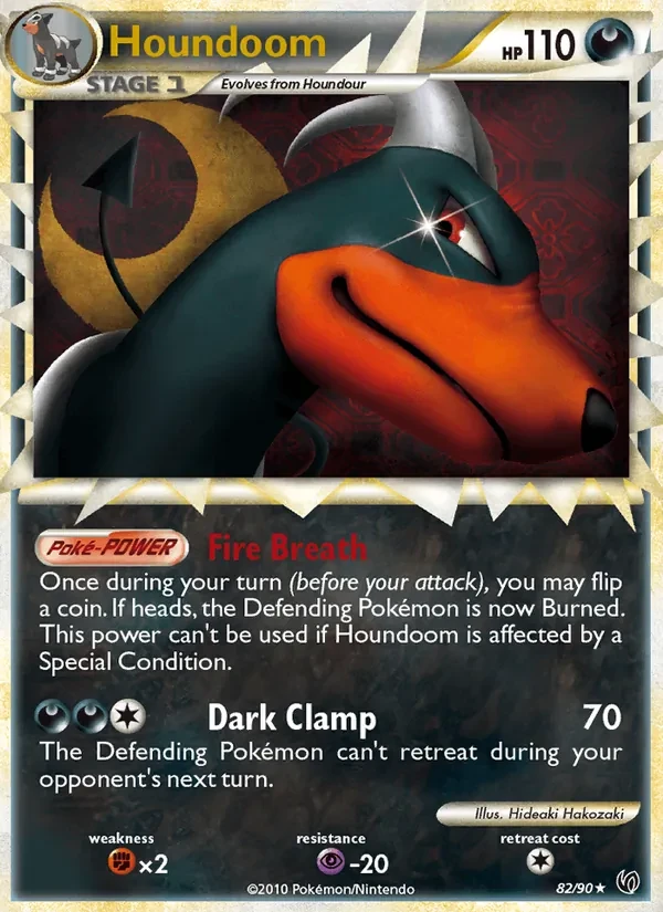 Carta Pokémon Houndoom 82/90 Undaunted