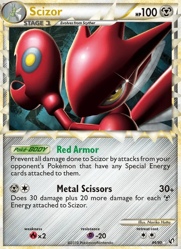 Scizor 84/90 Undaunted Pokémon card