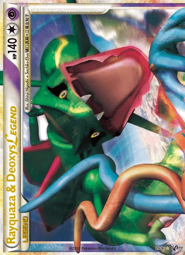Rayquaza & Deoxys LEGEND 89/90 Undaunted Pokémon kaart