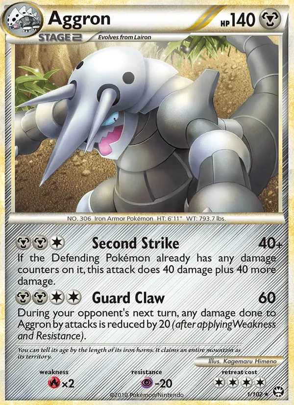 Carte Pokémon Aggron 1/102 Triumphant