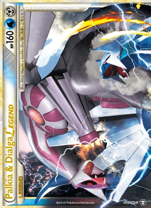 Palkia & Dialga LEGEND 101/102 Triumphant Pokémon card