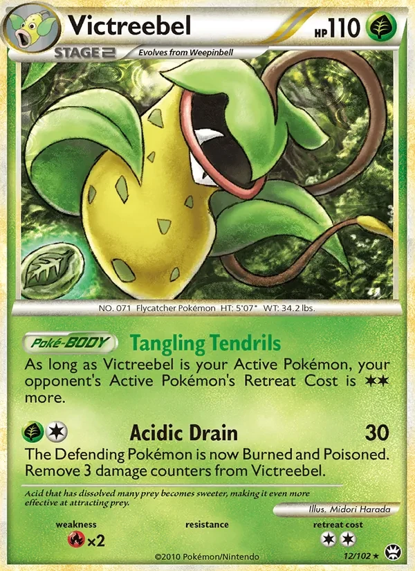 Victreebel 12/102 Triumphant Pokémon card