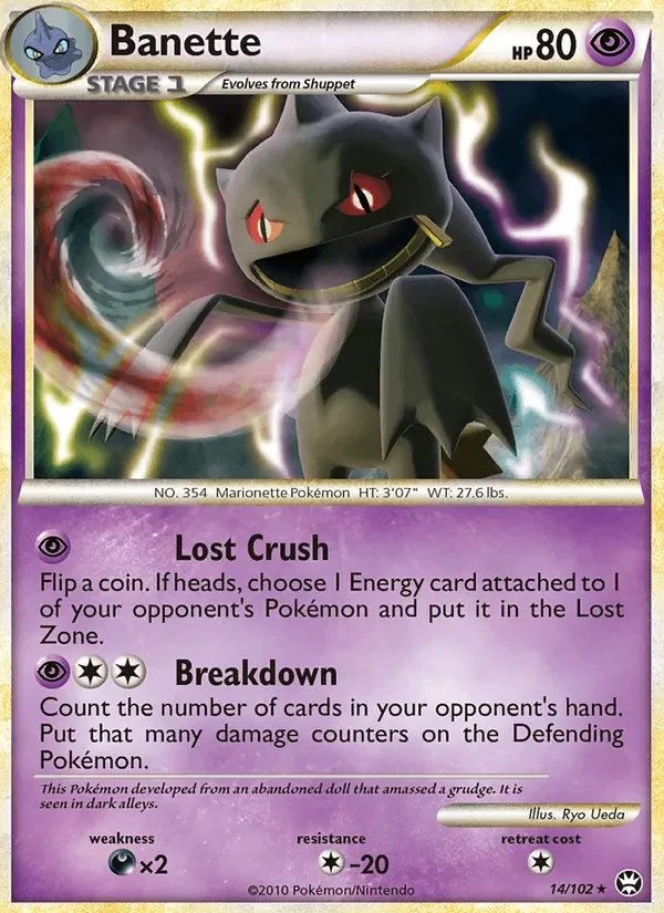 Banette 14/102 Triumphant Pokémon card