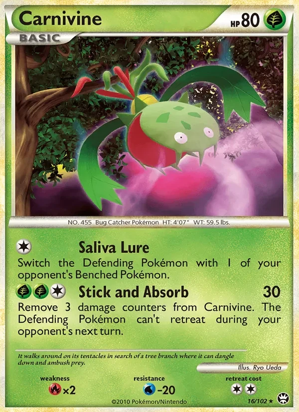 Carnivine 16/102 Triumphant Pokémon card