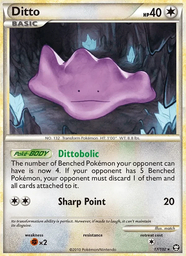 Ditto 17/102 Triumphant Pokémon card