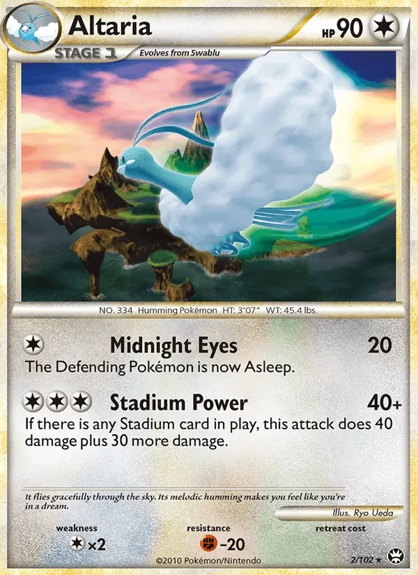Altaria 2/102 Triumphant Pokémon card