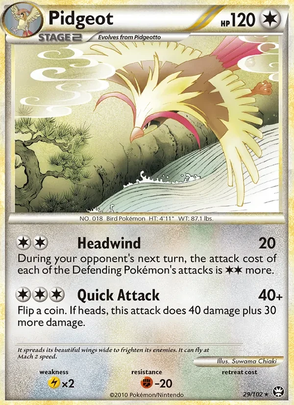 Carta Pokémon Pidgeot 29/102 Triumphant