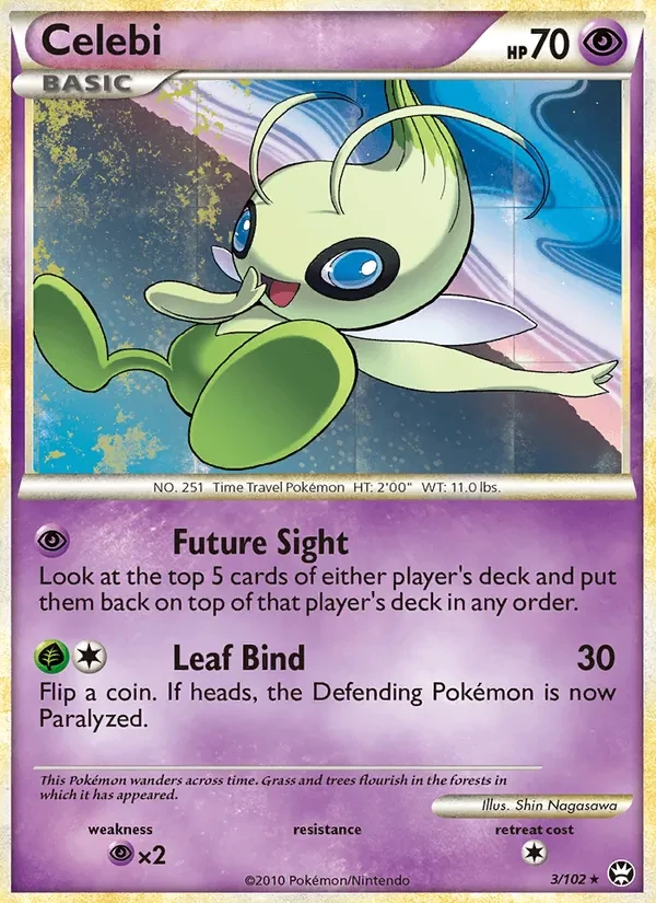 Celebi 3/102 Triumphant Pokémon card
