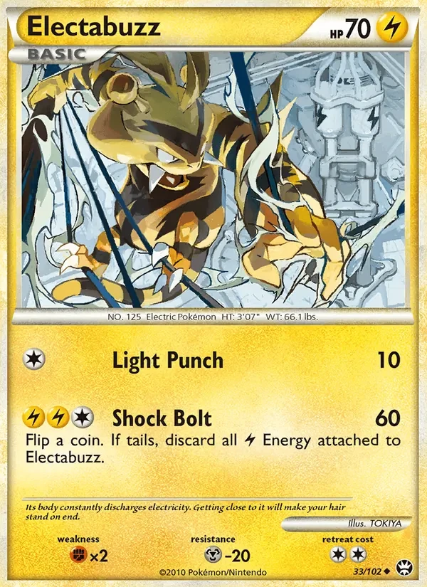 Electabuzz 33/102 Triumphant Pokémon card