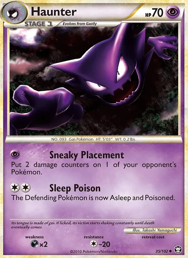 Haunter 35/102 Triumphant Pokémon card