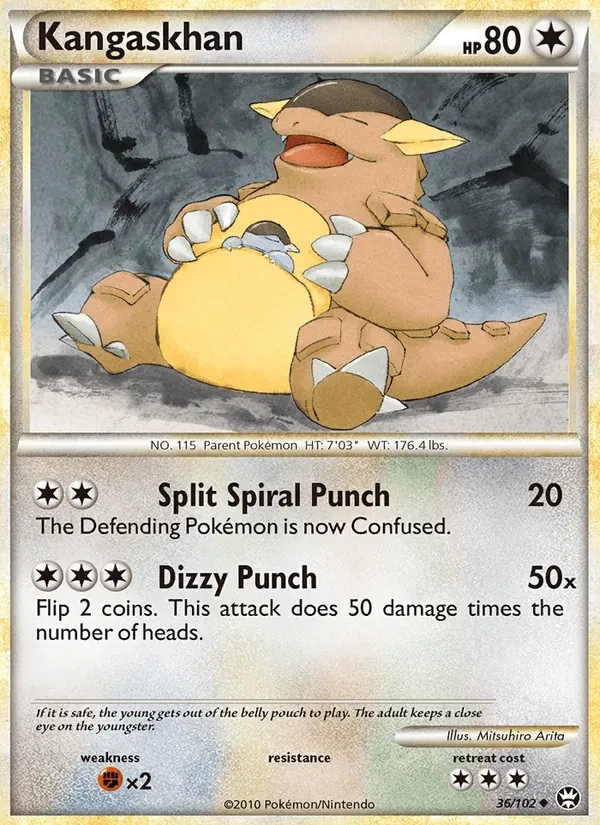 Kangaskhan 36/102 Triumphant Pokémon Karte