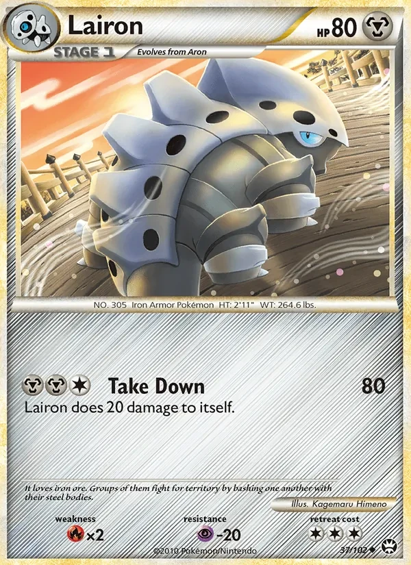 Lairon 37/102 Triumphant Pokémon Karte