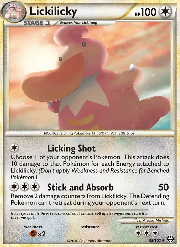 Carta Pokémon Lickilicky 38/102 Triumphant
