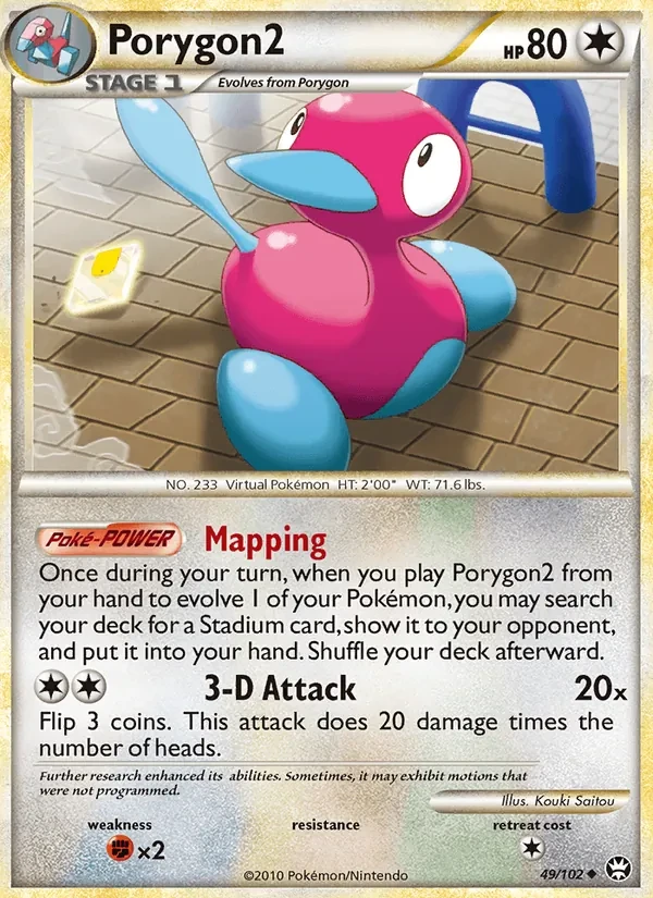 Porygon2 49/102 Triumphant Pokémon kaart