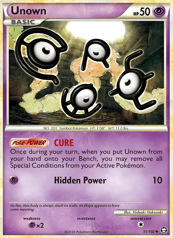Unown 51/102 Triumphant Pokémon card