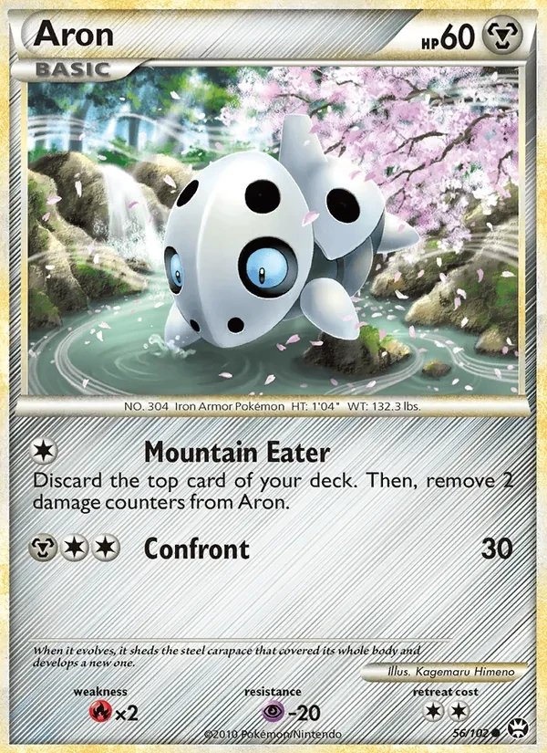 Aron 56/102 Triumphant Pokémon Karte