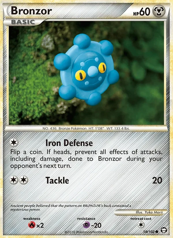 Bronzor 58/102 Triumphant Pokémon card