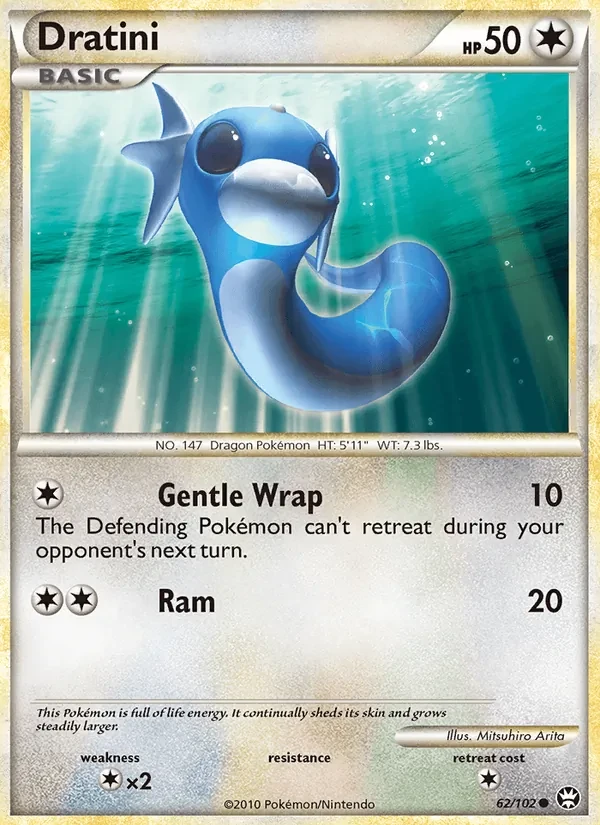 Dratini 62/102 Triumphant Pokémon card