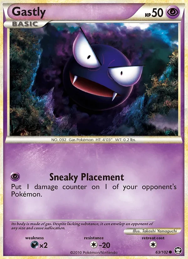 Gastly 63/102 Triumphant Pokémon card