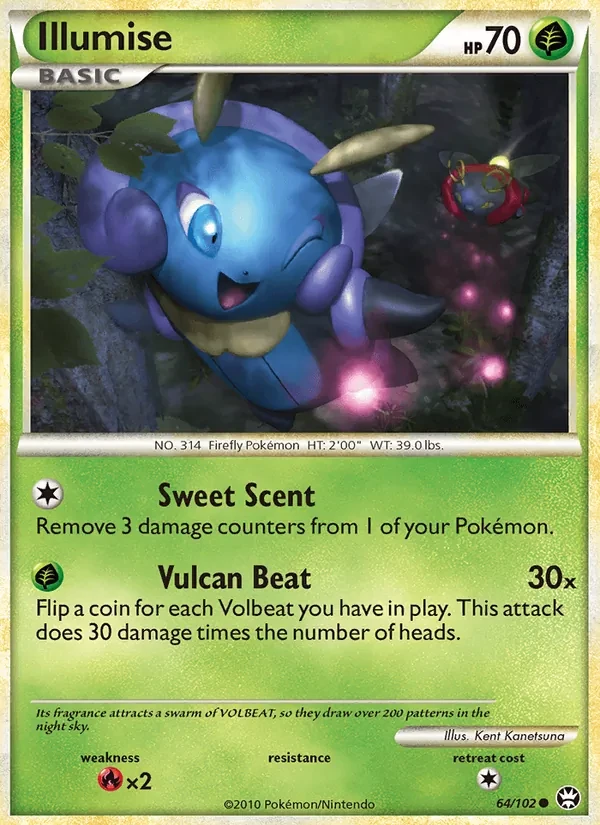Illumise 64/102 Triumphant Pokémon Karte