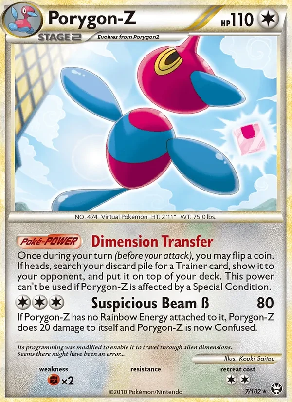 Porygon-Z 7/102 Triumphant Pokémon card