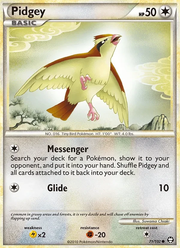 Carta Pokémon Pidgey 71/102 Triumphant