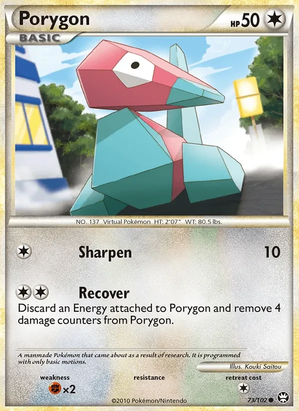 Porygon 73/102 Triumphant Pokémon card