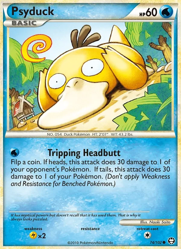 Psyduck 74/102 Triumphant Pokémon card