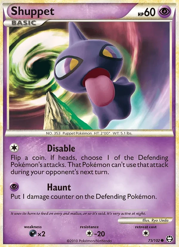 Shuppet 75/102 Triumphant Pokémon card