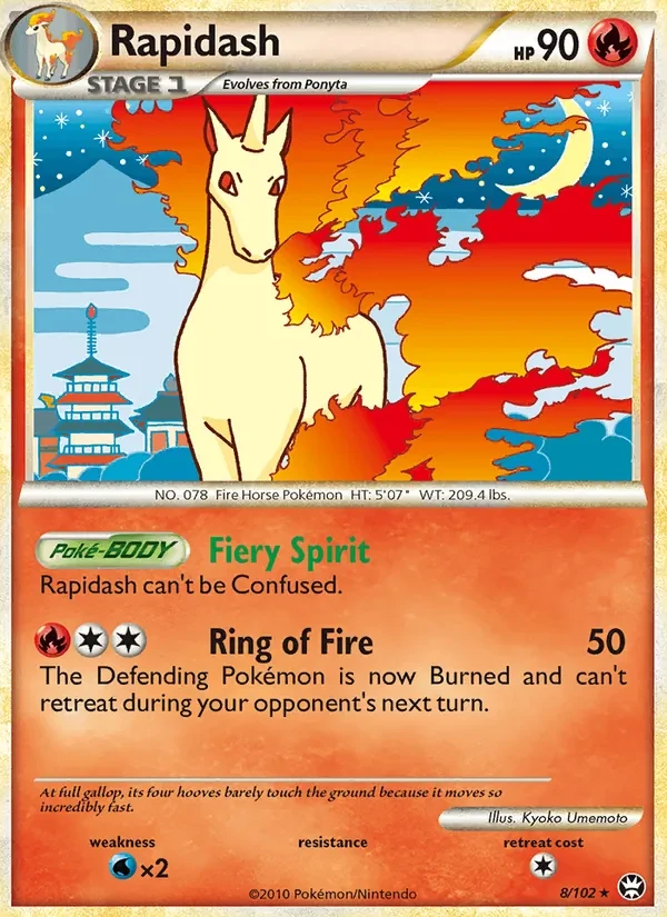Carte Pokémon Rapidash 8/102 Triumphant