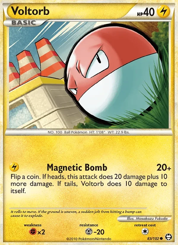 Voltorb 83/102 Triumphant Pokémon card