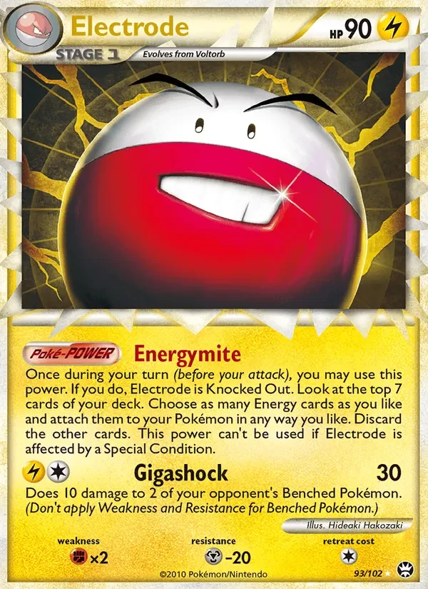 Electrode 93/102 Triumphant Pokémon card