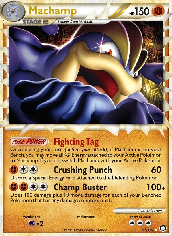 Machamp 95/102 Triumphant Pokémon card