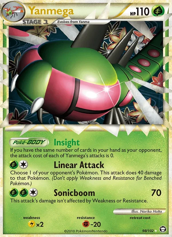Carta Pokémon Yanmega 98/102 Triumphant