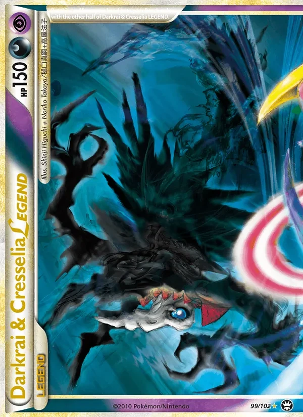Darkrai & Cresselia LEGEND 99/102 Triumphant Pokémon card
