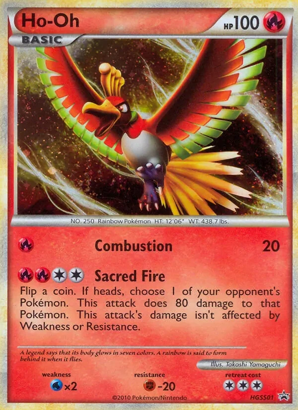 Ho-Oh HGSS01 HGSS Black Star Promos Pokémon Karte