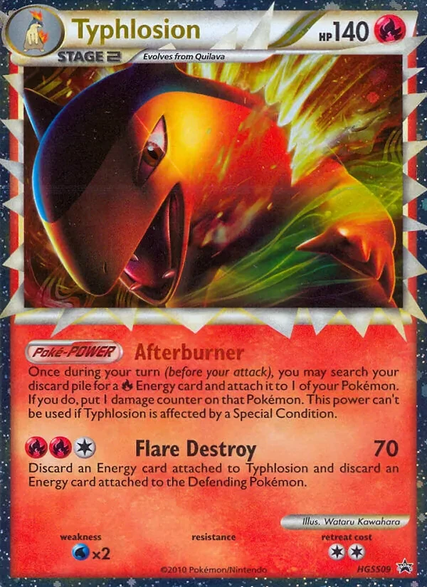 Typhlosion HGSS09 HGSS Black Star Promos Pokémon card