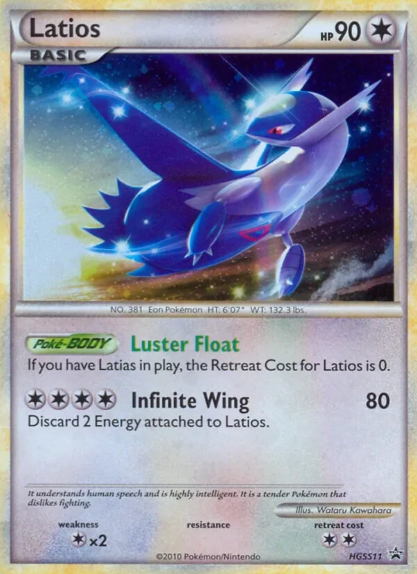 Latios HGSS11 HGSS Black Star Promos Pokémon card