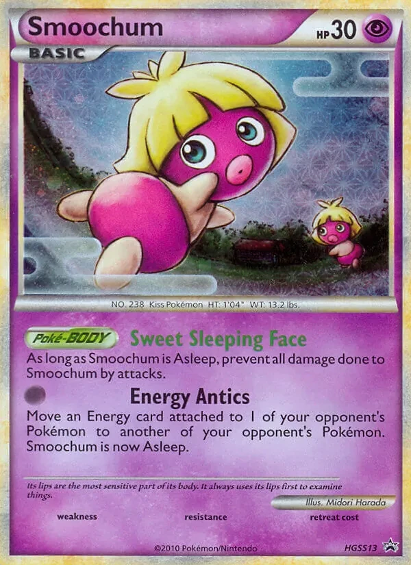 Smoochum HGSS13 HGSS Black Star Promos Pokémon Karte