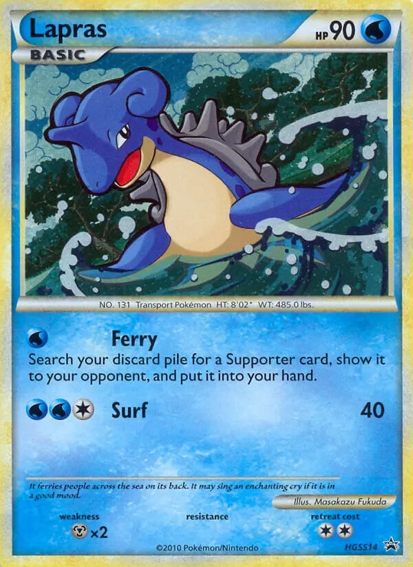 Lapras HGSS14 HGSS Black Star Promos Pokémon card