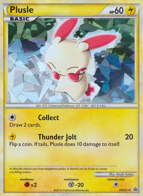 Plusle HGSS16 HGSS Black Star Promos Pokémon card