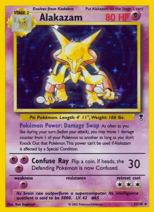 Alakazam 1/110 Legendary Collection Pokémon card