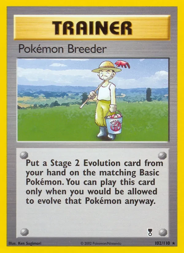 Pokémon Breeder 102/110 Legendary Collection Pokémon card