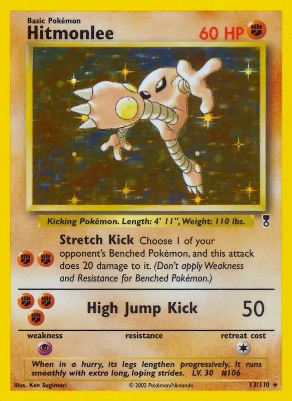 Hitmonlee 13/110 Legendary Collection Pokémon card