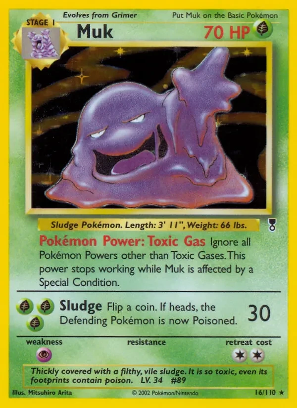 Muk 16/110 Legendary Collection Pokémon card