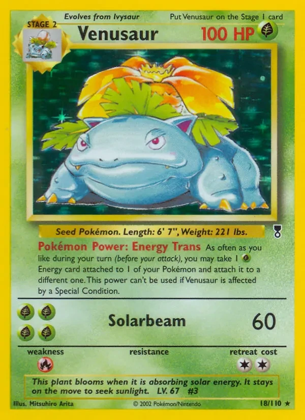 Venusaur 18/110 Legendary Collection Pokémon card