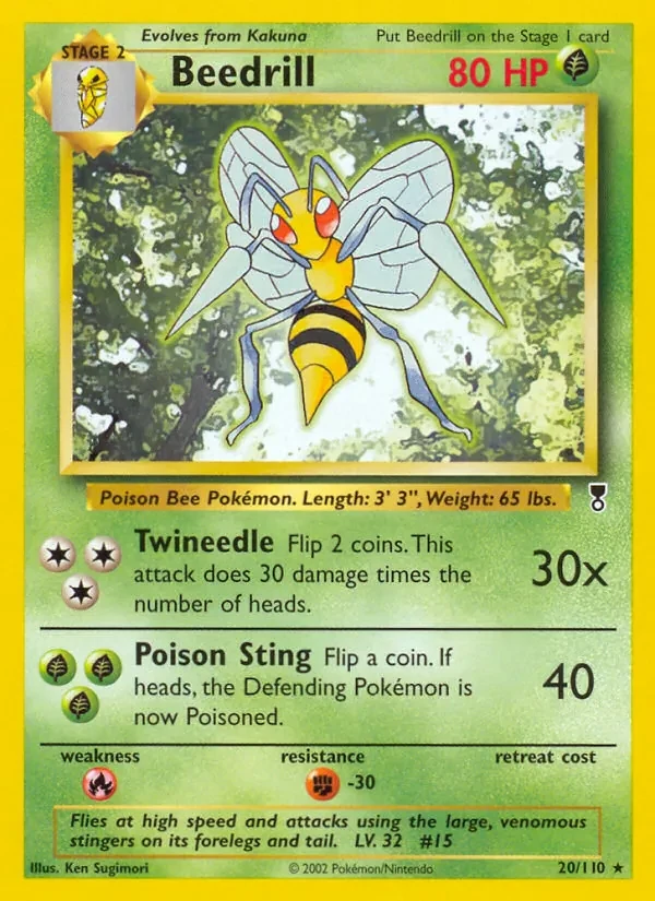 Beedrill 20/110 Legendary Collection Pokémon card